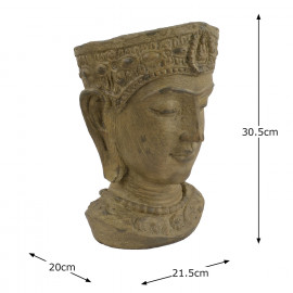 Head Planter Stone Effect Head Planter Stone Effect