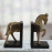 Horse Bookends Carved Wood Effect