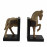 Horse Bookends Carved Wood Effect