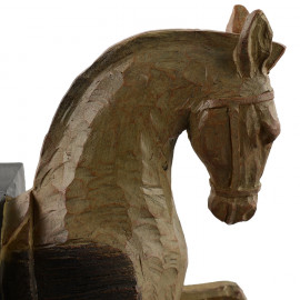 Horse Bookends Carved Wood Effect Horse Bookends Carved Wood Effect