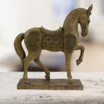 Horse Carved Wood Effect Horse Carved Wood Effect