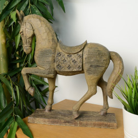 Horse Carved Wood Effect Horse Carved Wood Effect