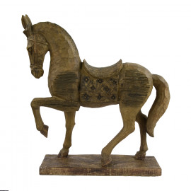 Horse Carved Wood Effect Horse Carved Wood Effect