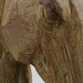 Horse Head Carved Wood Effect Horse Head Carved Wood Effect