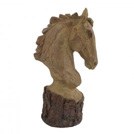 Horse Head Carved Wood Effect Horse Head Carved Wood Effect