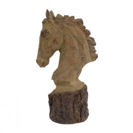 Horse Head Carved Wood Effect Horse Head Carved Wood Effect
