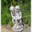 Jack & Jill Reading Statue – antique stone effect