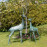 Large Deer pair – gold verdigris