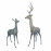 Large Deer pair – gold verdigris