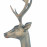 Large Deer pair – gold verdigris
