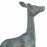 Large Deer pair – gold verdigris