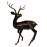 Large Stag – bronze effect