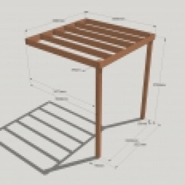 Lean to Box Pergola Lean to Box Pergola