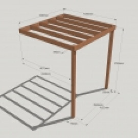 Lean to Box Pergola Lean to Box Pergola