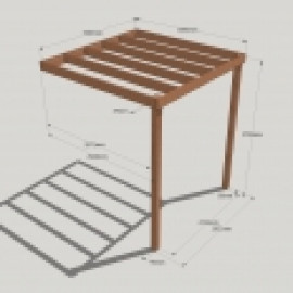 Lean to Box Pergola Lean to Box Pergola