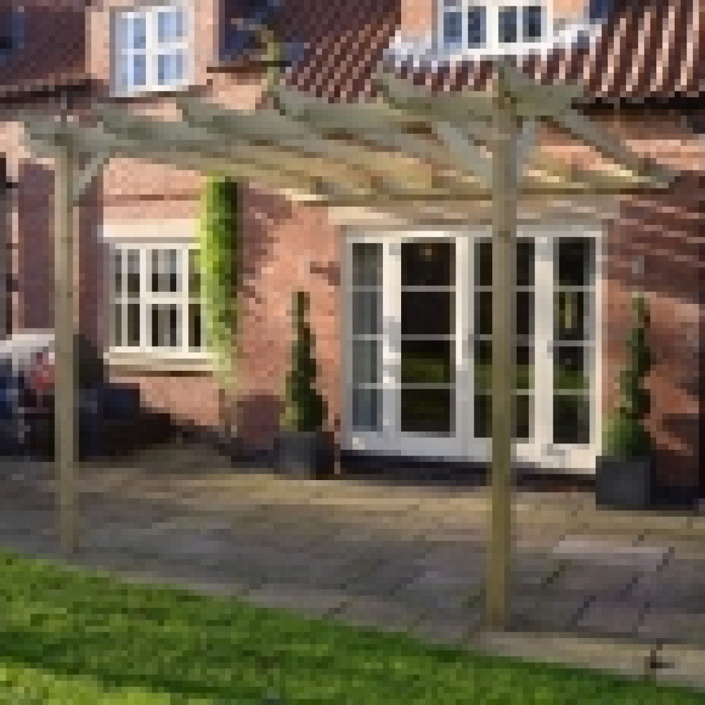 Lean to Garden Pergola - 2 Post Lean to Garden Pergola - 2 Post
