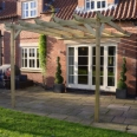 Lean to Garden Pergola - 2 Post