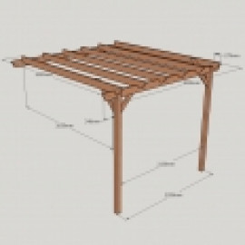 Lean to Garden Pergola - 2 Post Lean to Garden Pergola - 2 Post