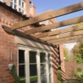 Lean to Garden Pergola - 3 Posts Lean to Garden Pergola - 3 Posts