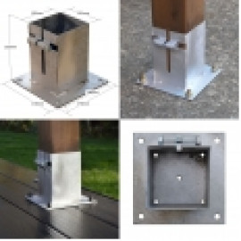 Lean to Garden Pergola - 3 Posts Lean to Garden Pergola - 3 Posts