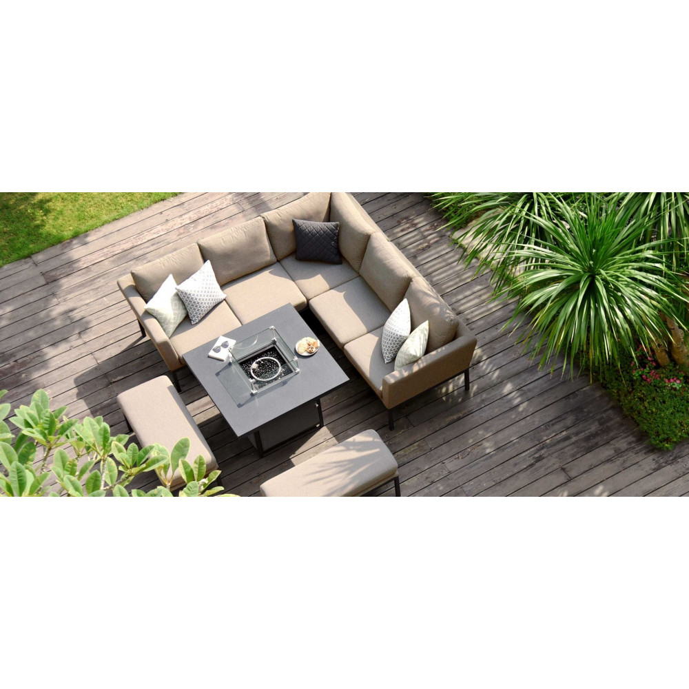 pulse square corner dining set