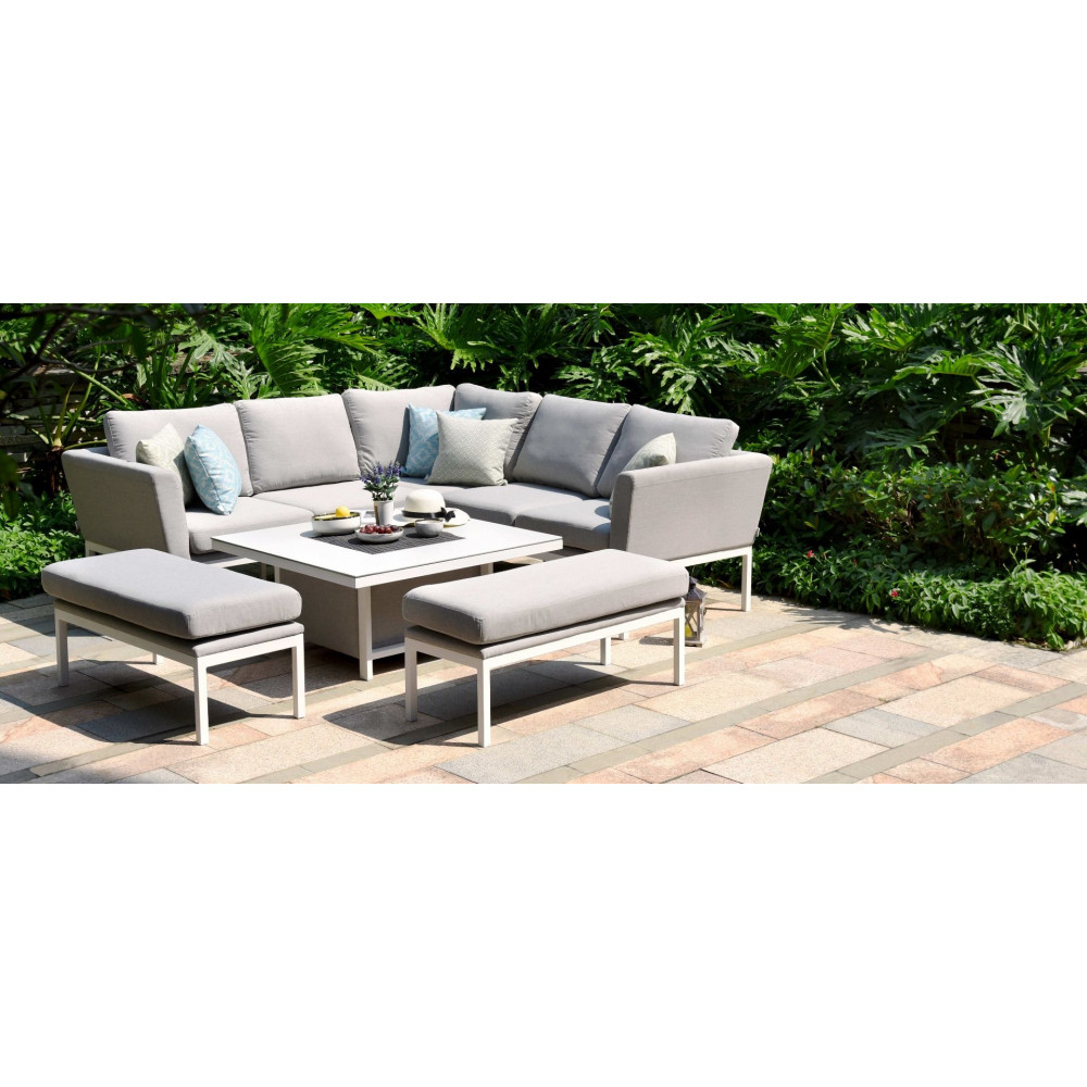 pulse square corner dining set