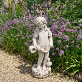 Michelle Statue – antique stone effect