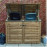 Morcott double wheelie bin storage unit