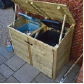 Morcott double wheelie bin storage unit Morcott double wheelie bin storage unit