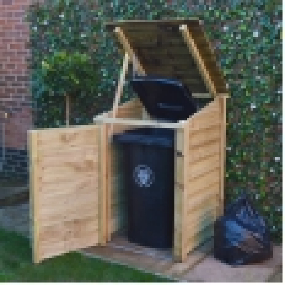 Morcott single wheelie bin storage unit