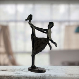 Mother and Child Swinging – Elur Iron Figurine