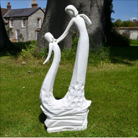 Mothers Love White Contemporary Sculpture