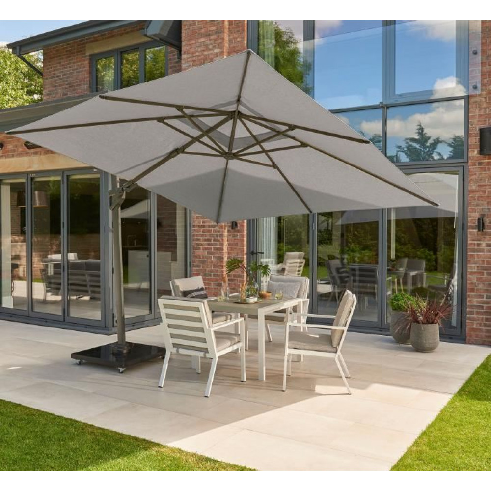 Norfolk 3m Kit Square Royce Ambassador Cantilever Parasol with 90kg Wheeled Base & Cover Offer Norfolk 3m Kit Square Royce Ambassador Cantilever Parasol with 90kg Wheeled Base & Cover Offer