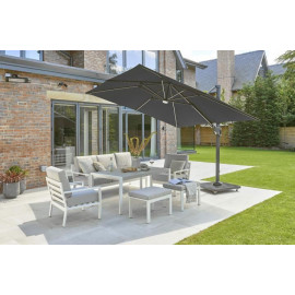 Norfolk 3m Kit Square Royce Ambassador Cantilever Parasol with 90kg Wheeled Base & Cover Offer Norfolk 3m Kit Square Royce Ambassador Cantilever Parasol with 90kg Wheeled Base & Cover Offer