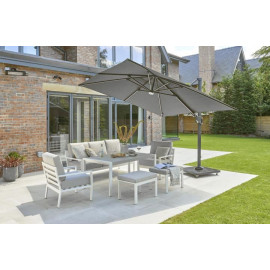 Norfolk 3m Kit Square Royce Ambassador Cantilever Parasol with 90kg Wheeled Base & Cover Offer Norfolk 3m Kit Square Royce Ambassador Cantilever Parasol with 90kg Wheeled Base & Cover Offer