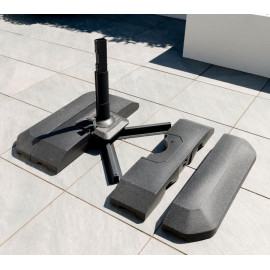 Norfolk Leisure 3m Round LED Cantilever Parasol & Base Norfolk Leisure 3m Round LED Cantilever Parasol & Base