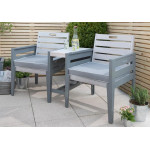 Norfolk Leisure Florenity Grigio Tete a Tete Bench