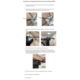 Norfolk Leisure Luxury LED Gazebo 3x3m Norfolk Leisure Luxury LED Gazebo 3x3m