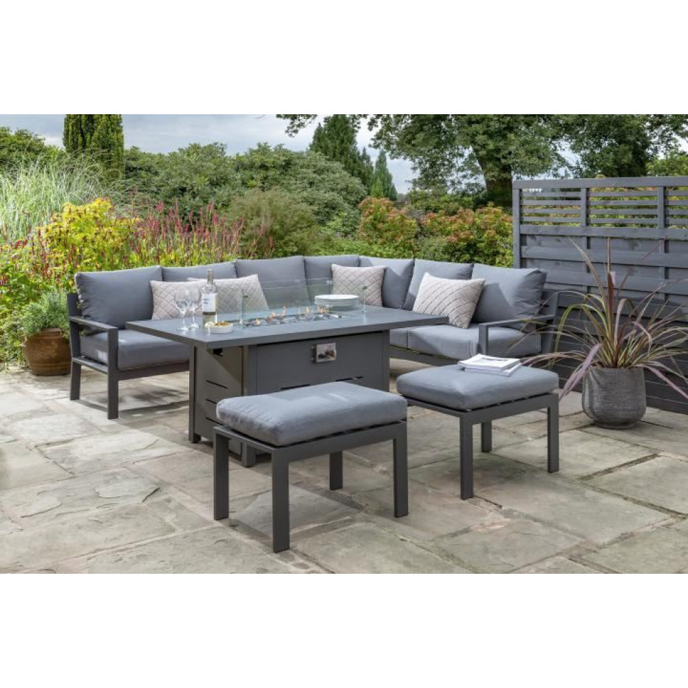 Norfolk Leisure Titchwell Fire Pit Corner Set Norfolk Leisure Titchwell Fire Pit Corner Set