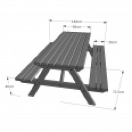 Oakham Rounded Picnic Bench Oakham Rounded Picnic Bench