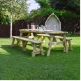 Oakham Rounded Picnic Table And Bench Set