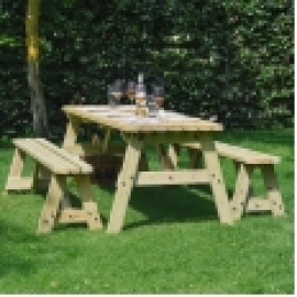 Oakham Rounded Picnic Table And Bench Set Oakham Rounded Picnic Table And Bench Set