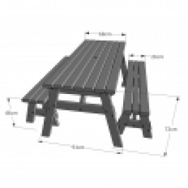 Oakham Rounded Picnic Table And Bench Set Oakham Rounded Picnic Table And Bench Set