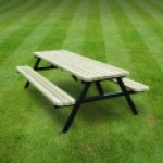 Oakham Steel Rounded Picnic Bench Oakham Steel Rounded Picnic Bench