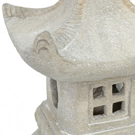 Pagoda Lantern Large 63cm Weathered Light Stone Effect