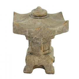 Pagoda Lantern Small 40cm Weathered Dark Stone Effect