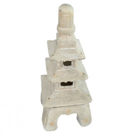 Pagoda Stack 79cm Weathered Light Stone Effect Pagoda Stack 79cm Weathered Light Stone Effect