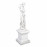 Plinth, Square Low – white stone effect