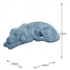 Puppy Lying – blue iron effect Puppy Lying – blue iron effect