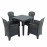 Roma Square Table with Sicily Chair in Anthracite